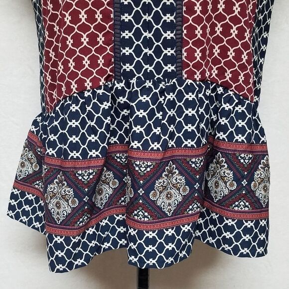 ANTHROPOLOGIE En Elly Mariya Mosaic V-neck Tunic - Picture 4 of 12